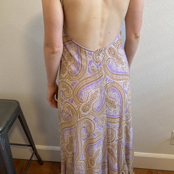 Olivaceous Free People Style Open Back Maxi Dress | Women's Boho Fashion Dress - Picture 5 of 10